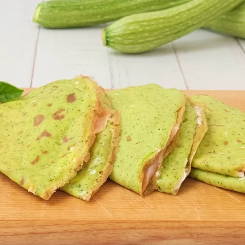crepes di zucchine in padella