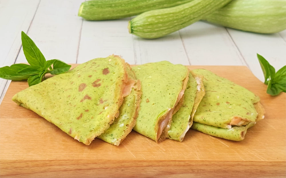 crepes di zucchine in padella
